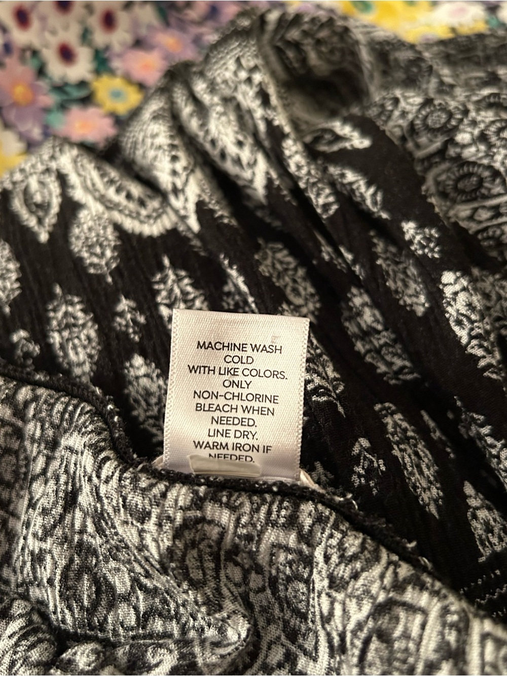 Westport Black and White Boho Maxi Skirt - Picture 8 of 9